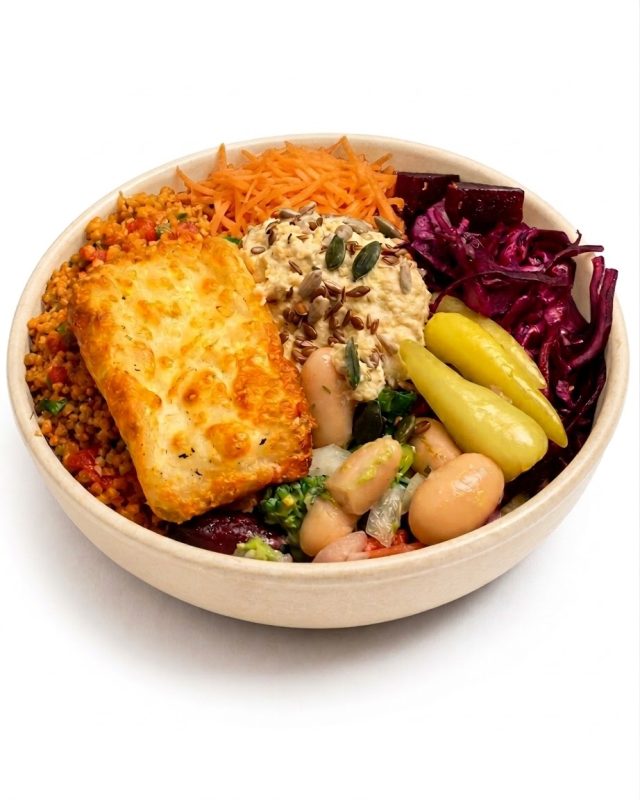 Golden Halloumi Bowl
